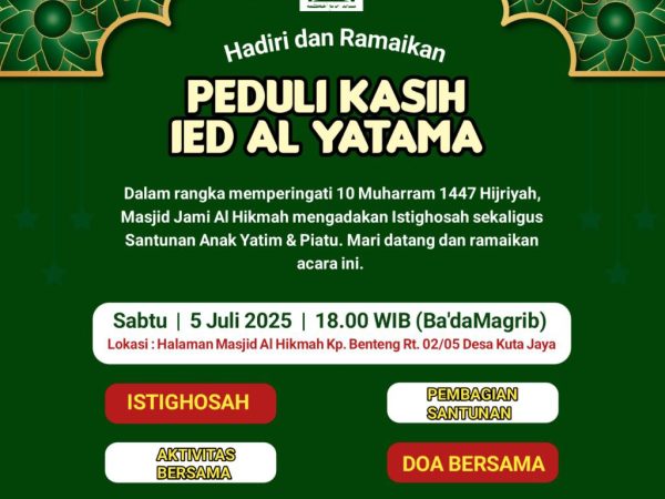 Santunan Anak Yatim 10 Muharram 1447 H